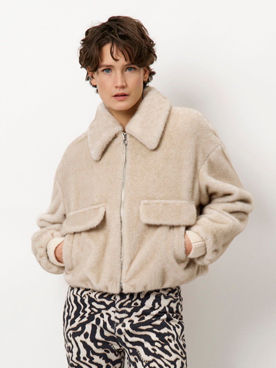 Dante6 Entity faux fur bomber jacket