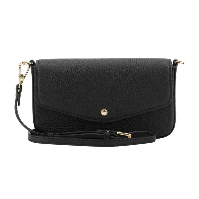 Cowhide leather clutch bag