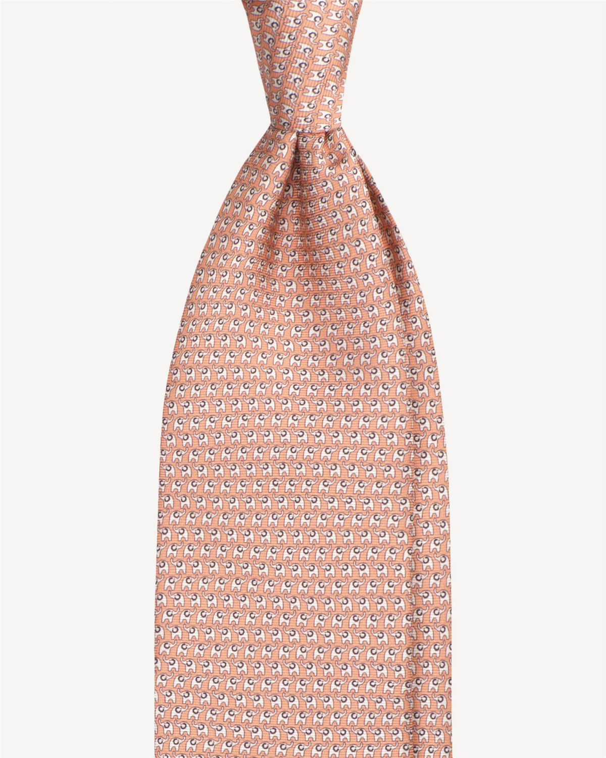 Animal Printed Selftipped Silk Tie