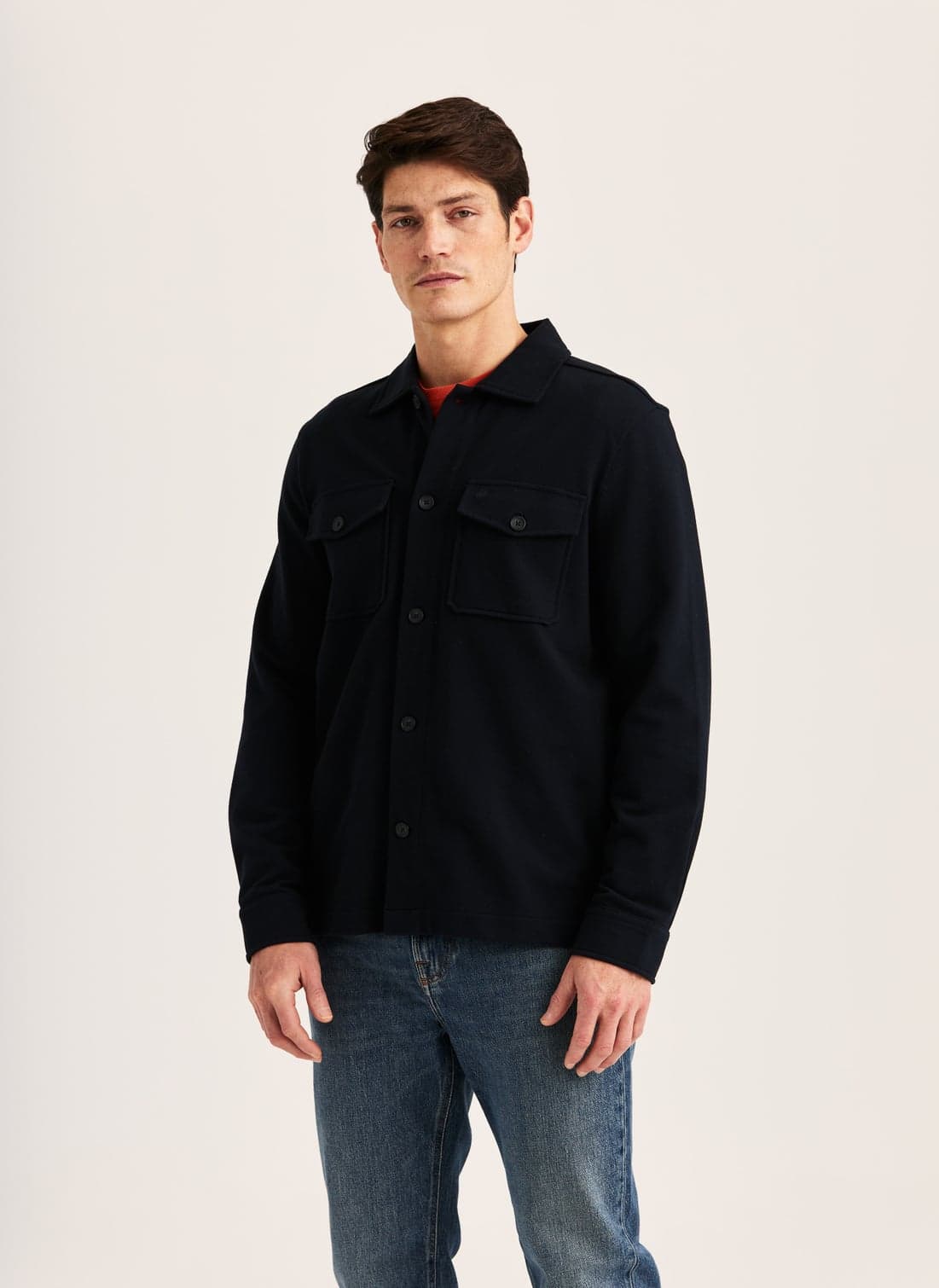 Andrew Piqué Jersey Overshirt
