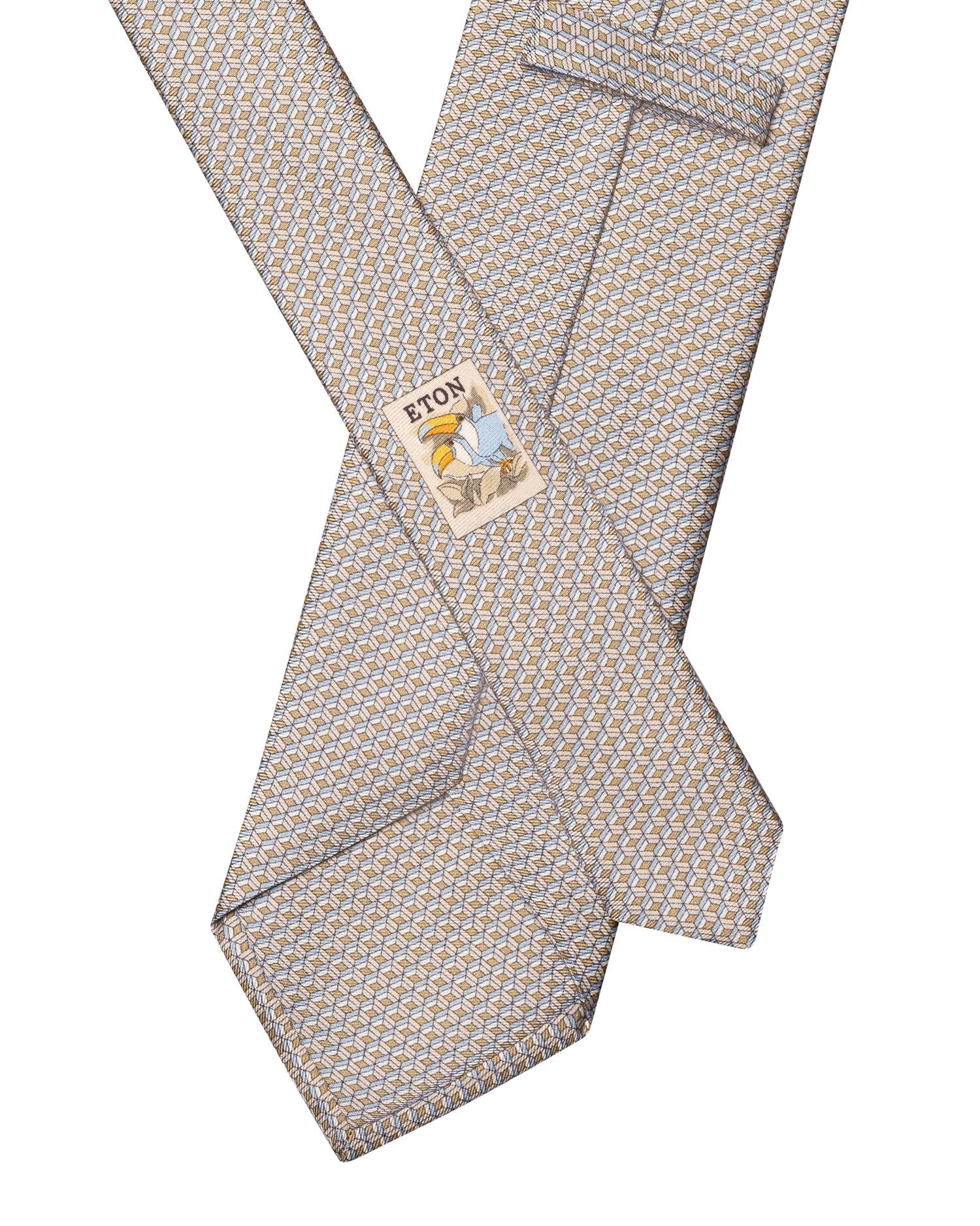 Geometrical Print Silk Tie