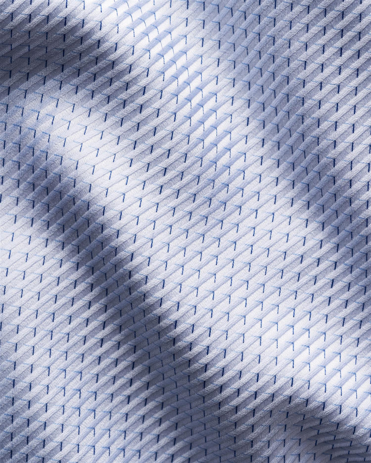 Light blue Micro Check King Twill Shirt