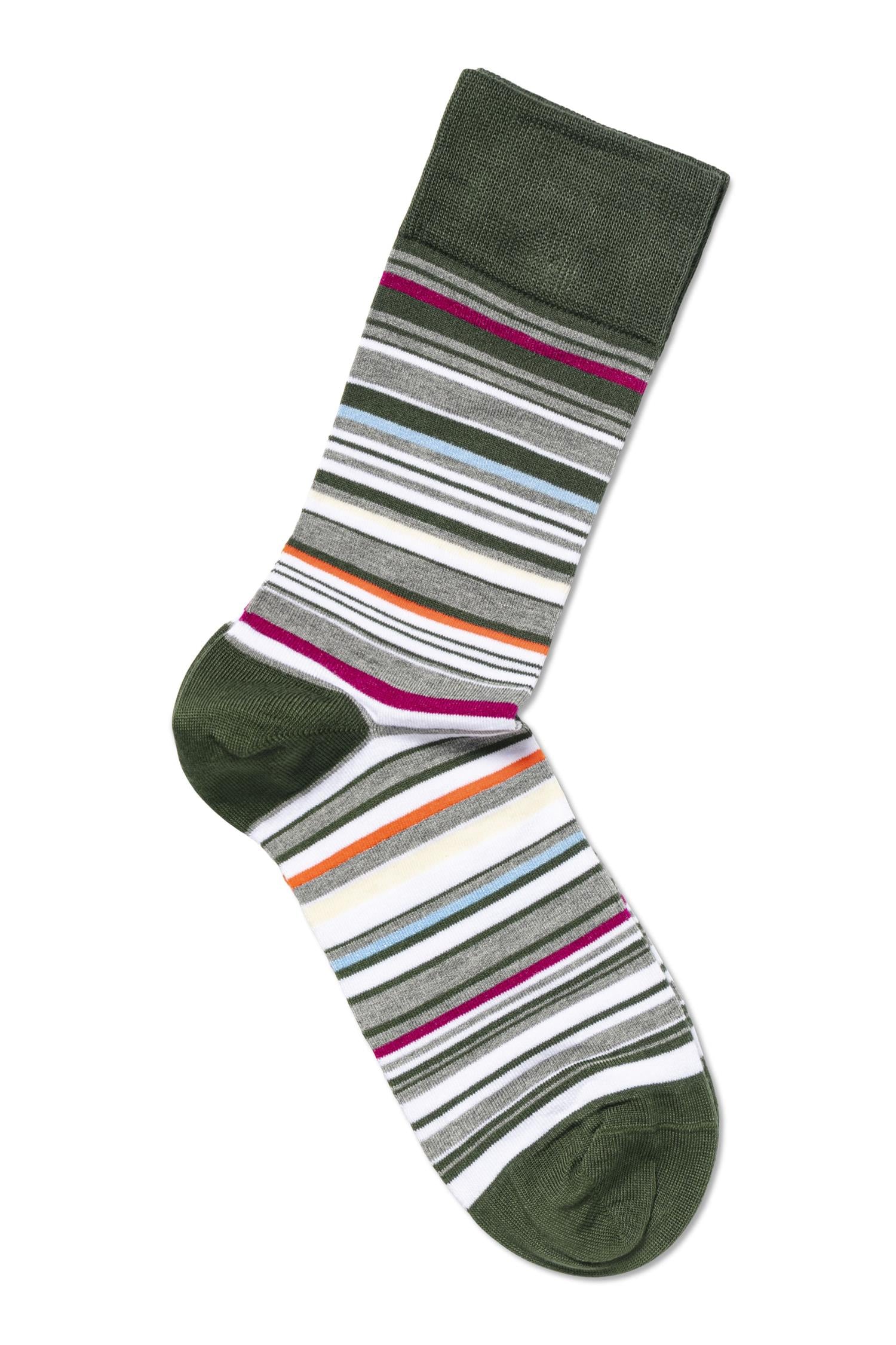 Eton Bamboo Multi Stripe