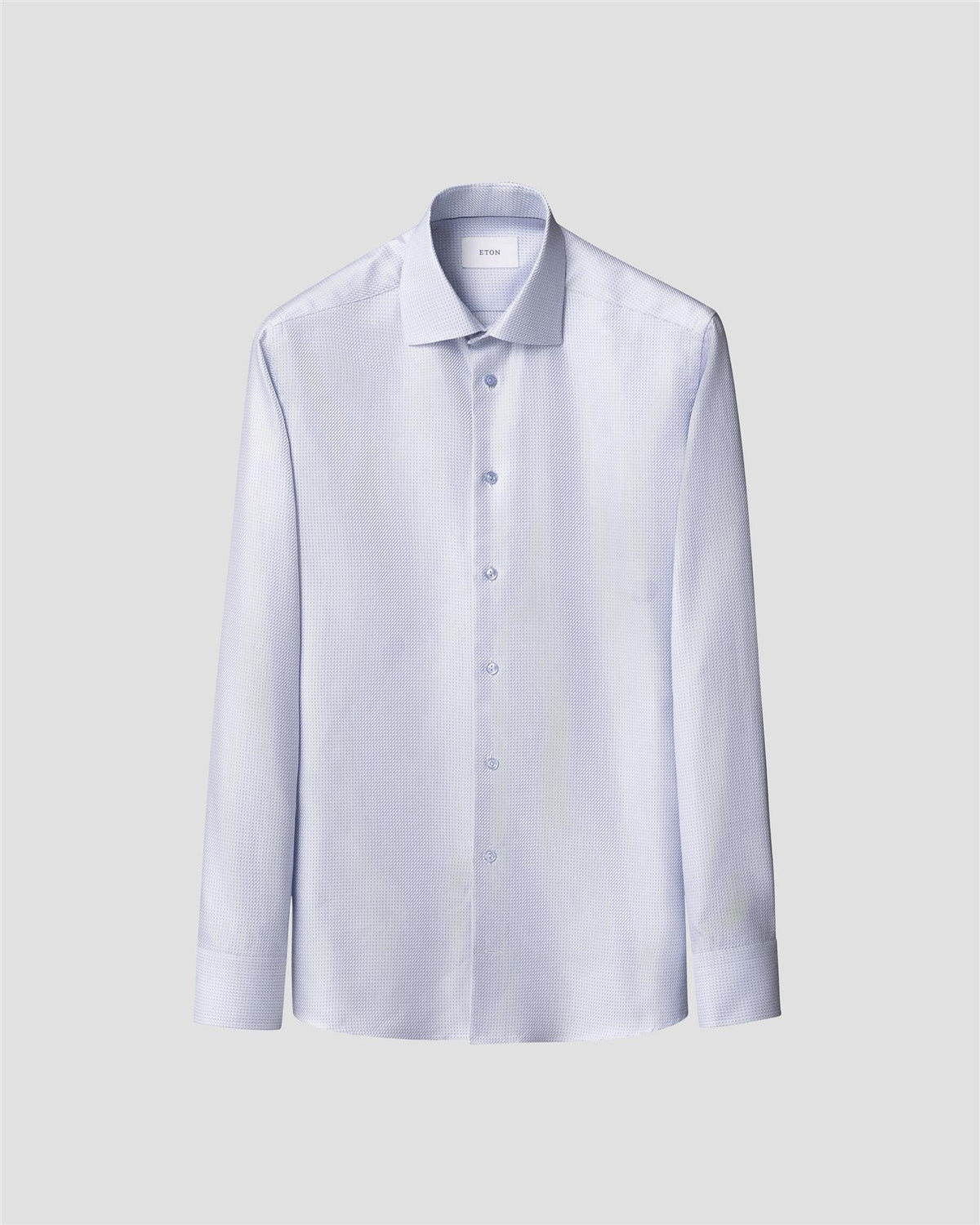 Light blue Micro Check King Twill Shirt