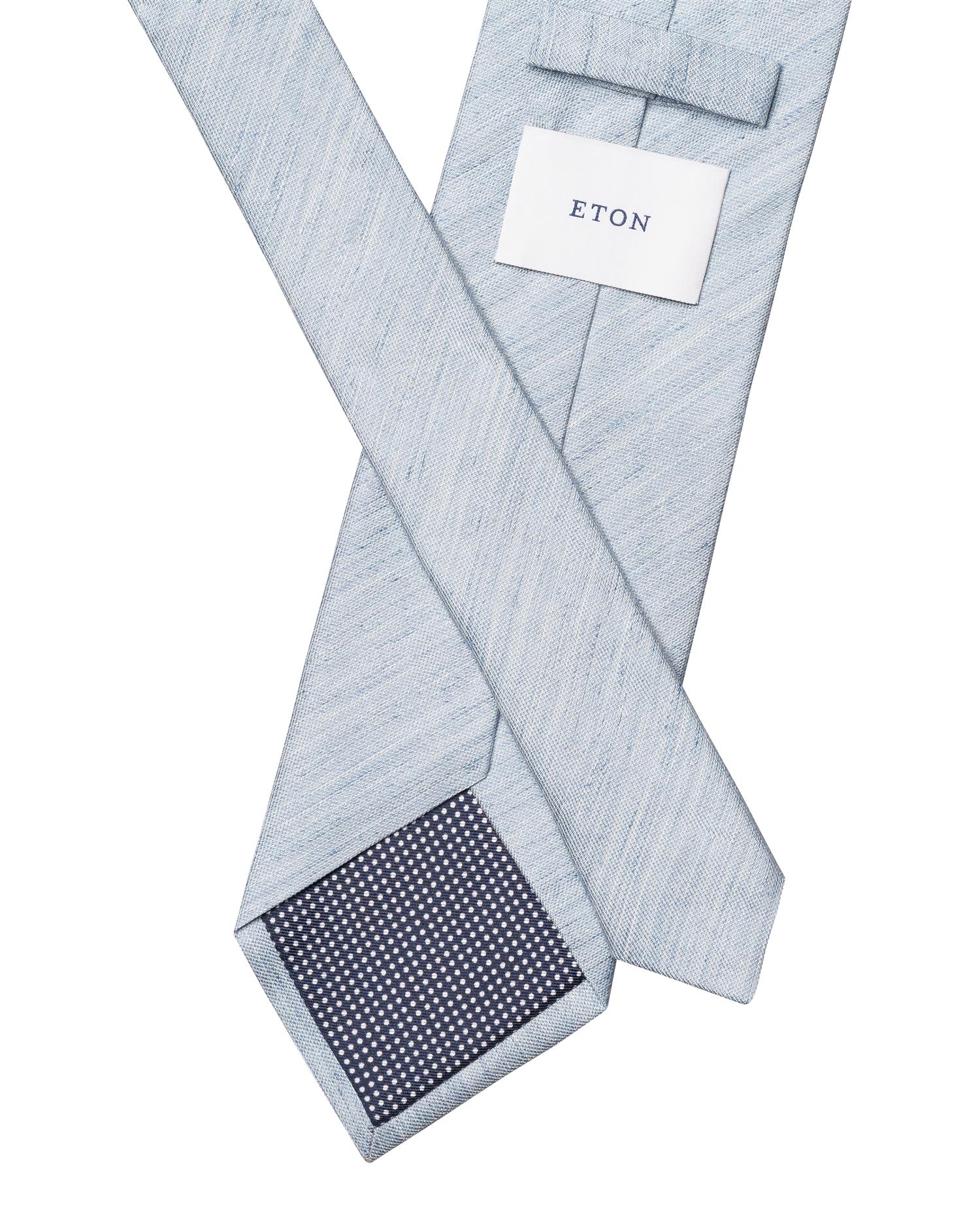 Solid Woven Linen Silk Tie