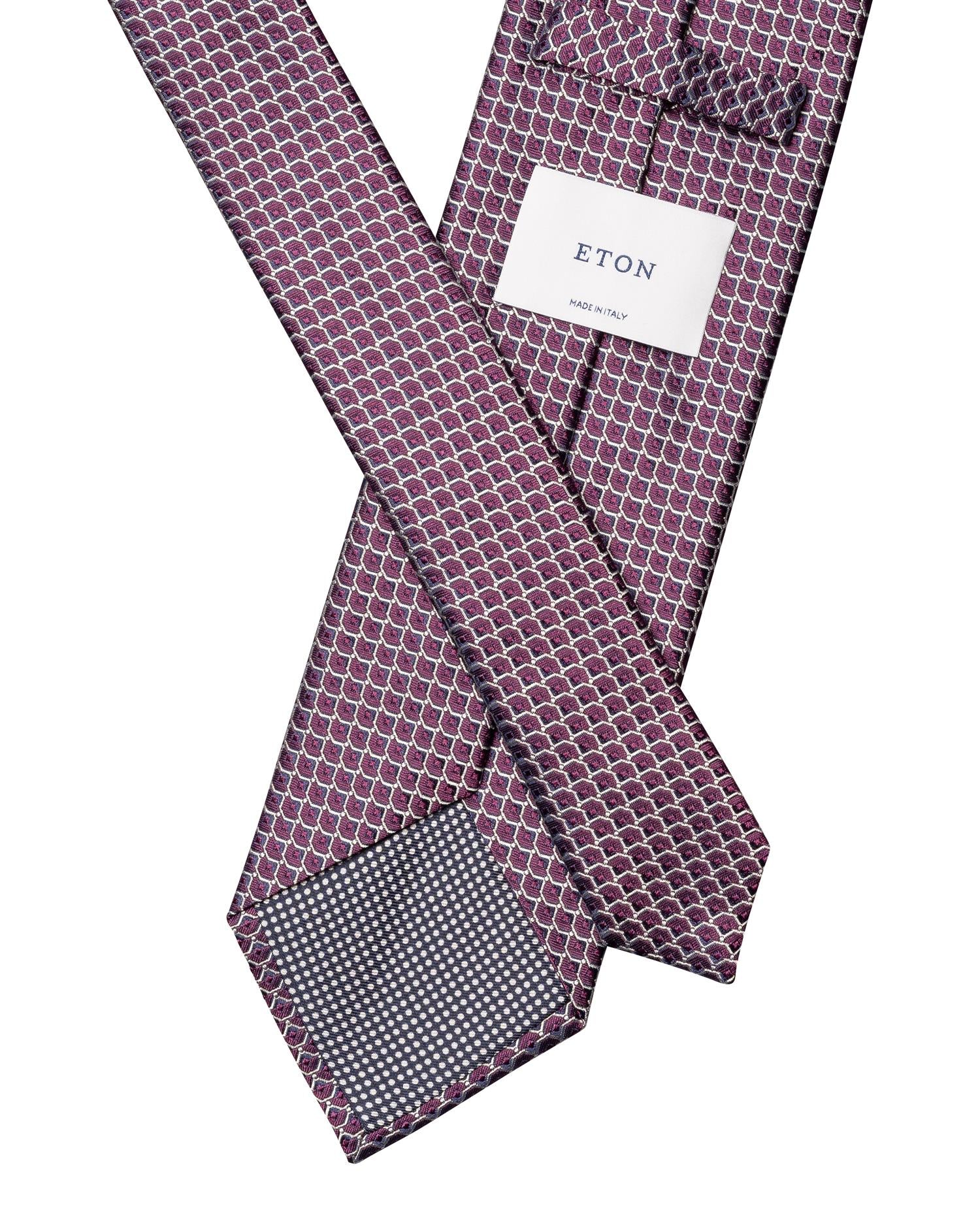 Geometric Woven Silk Tie