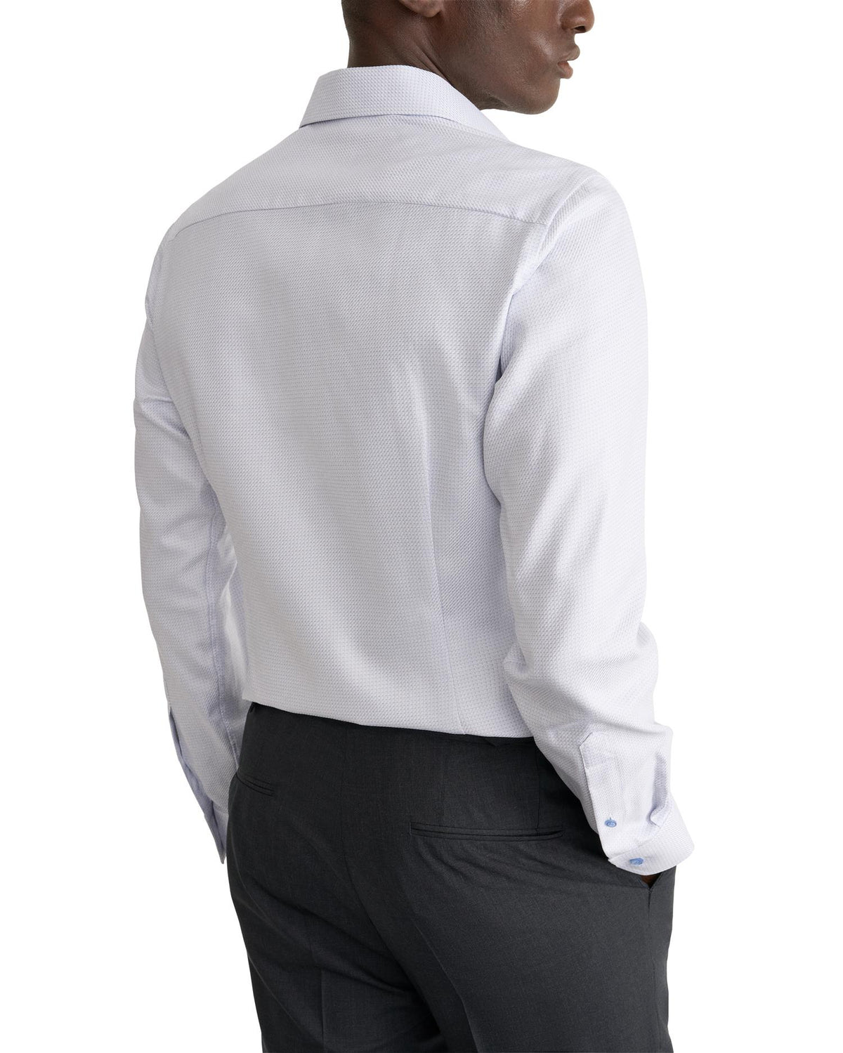 Light blue Micro Check King Twill Shirt