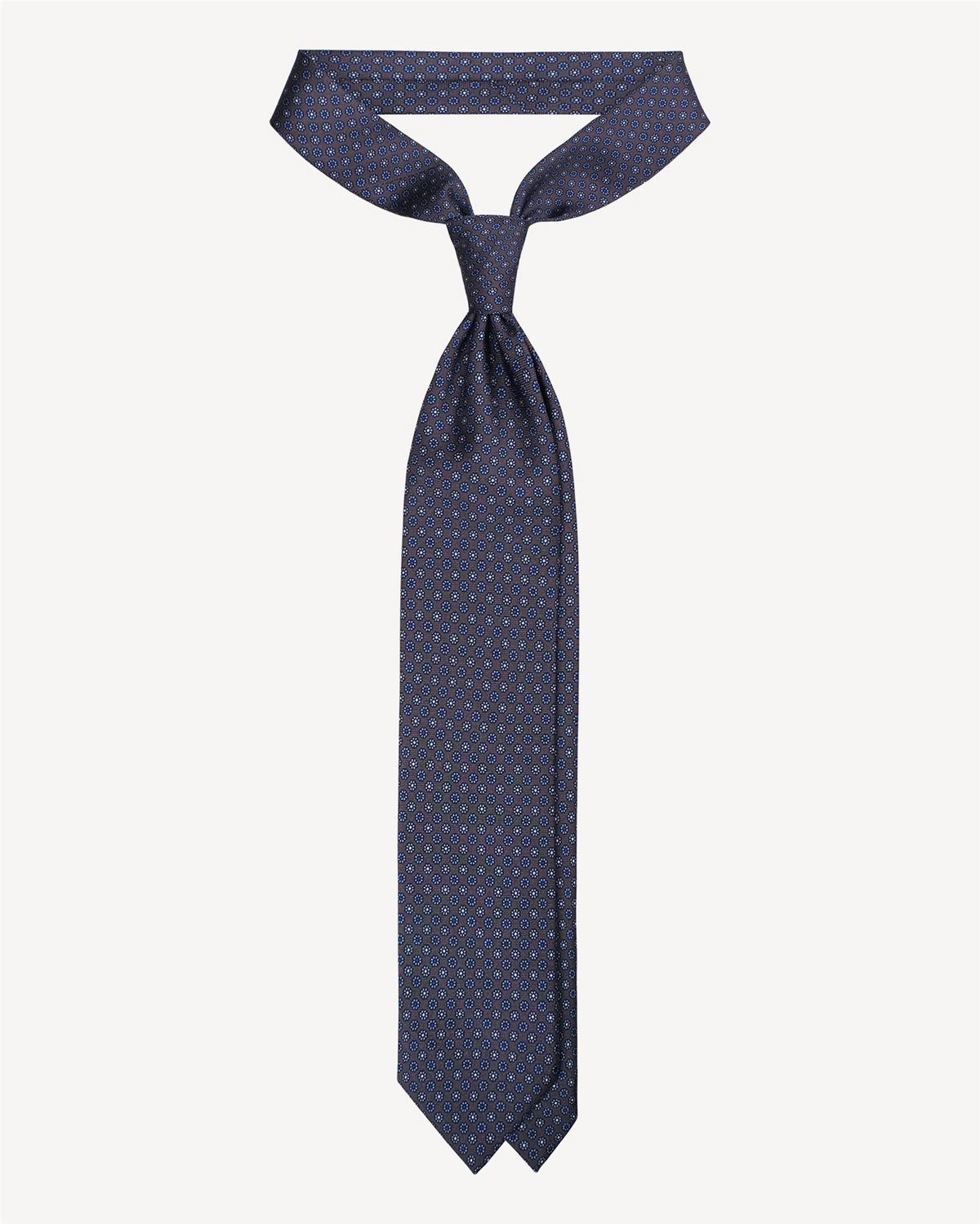 Micro Floral Selftipped Italian Silk Tie