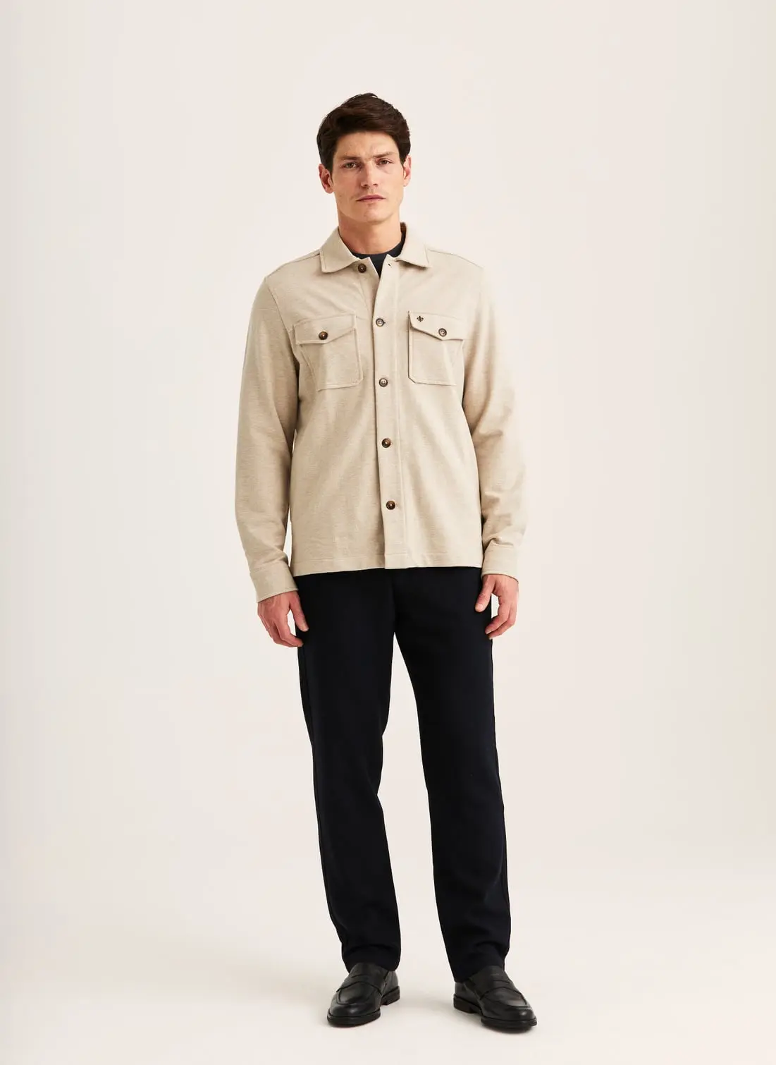 Andrew Piqué Jersey Overshirt