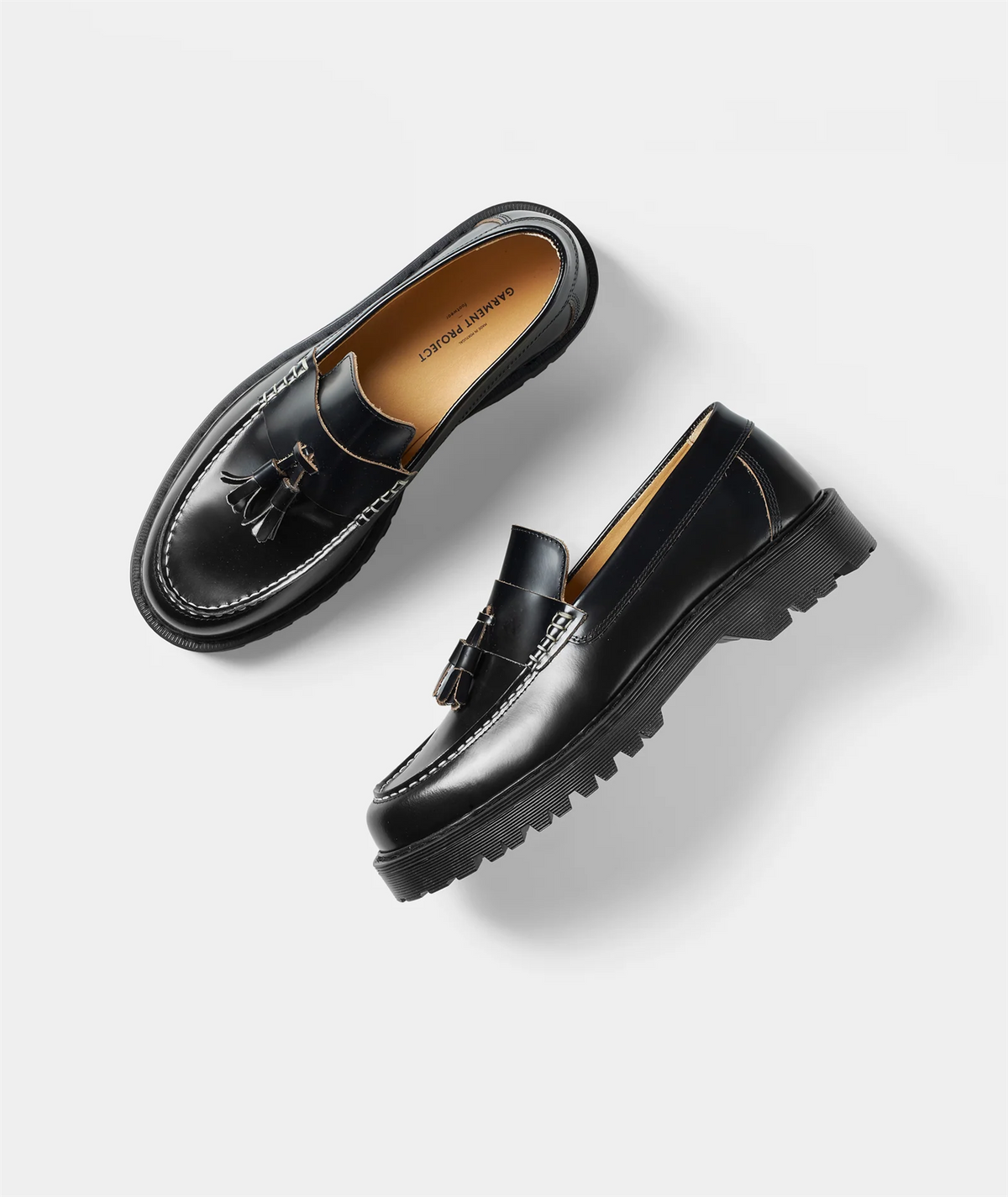 Pete Loafer - Black Polido Raw Edge
