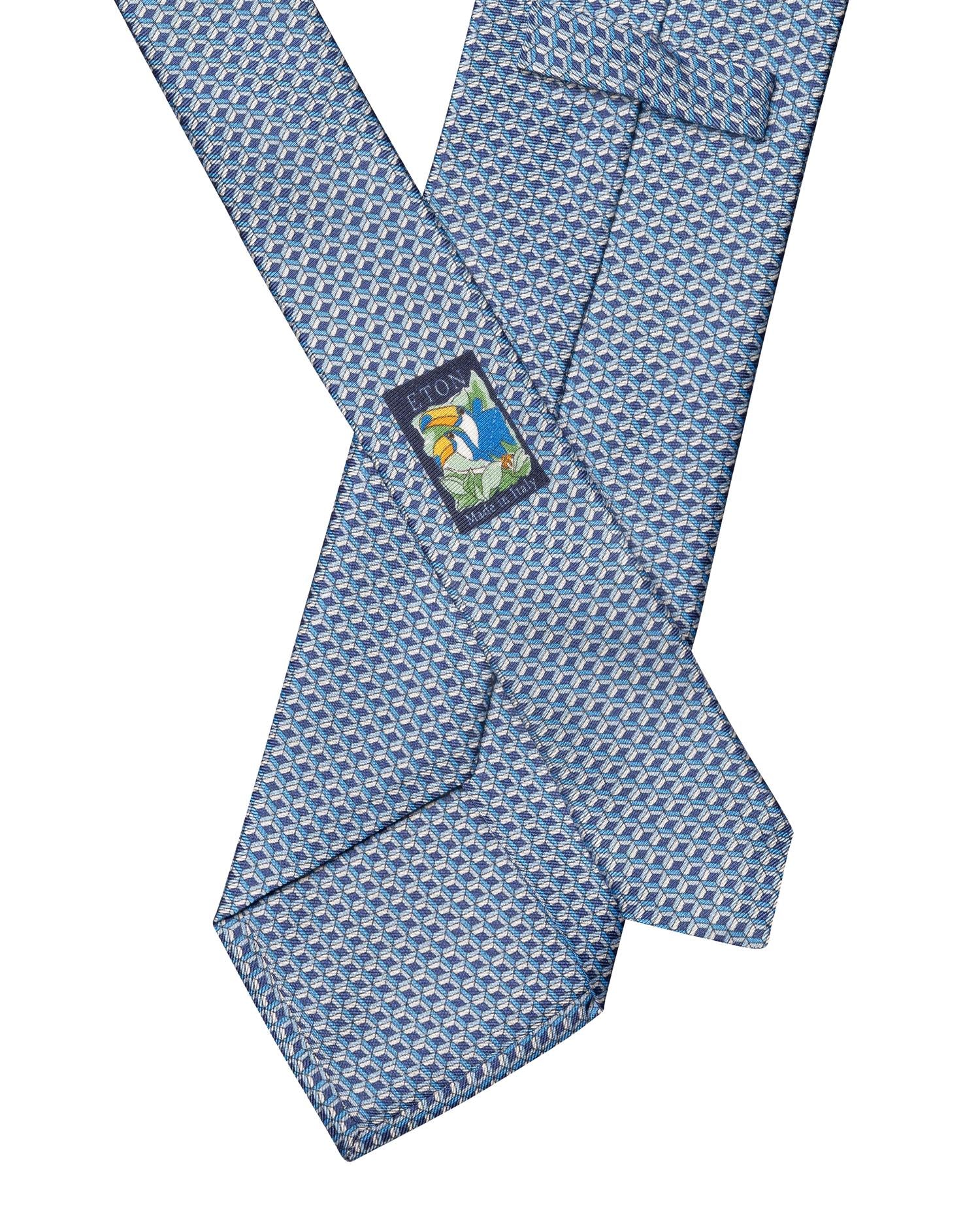 Geometrical Print Silk Tie