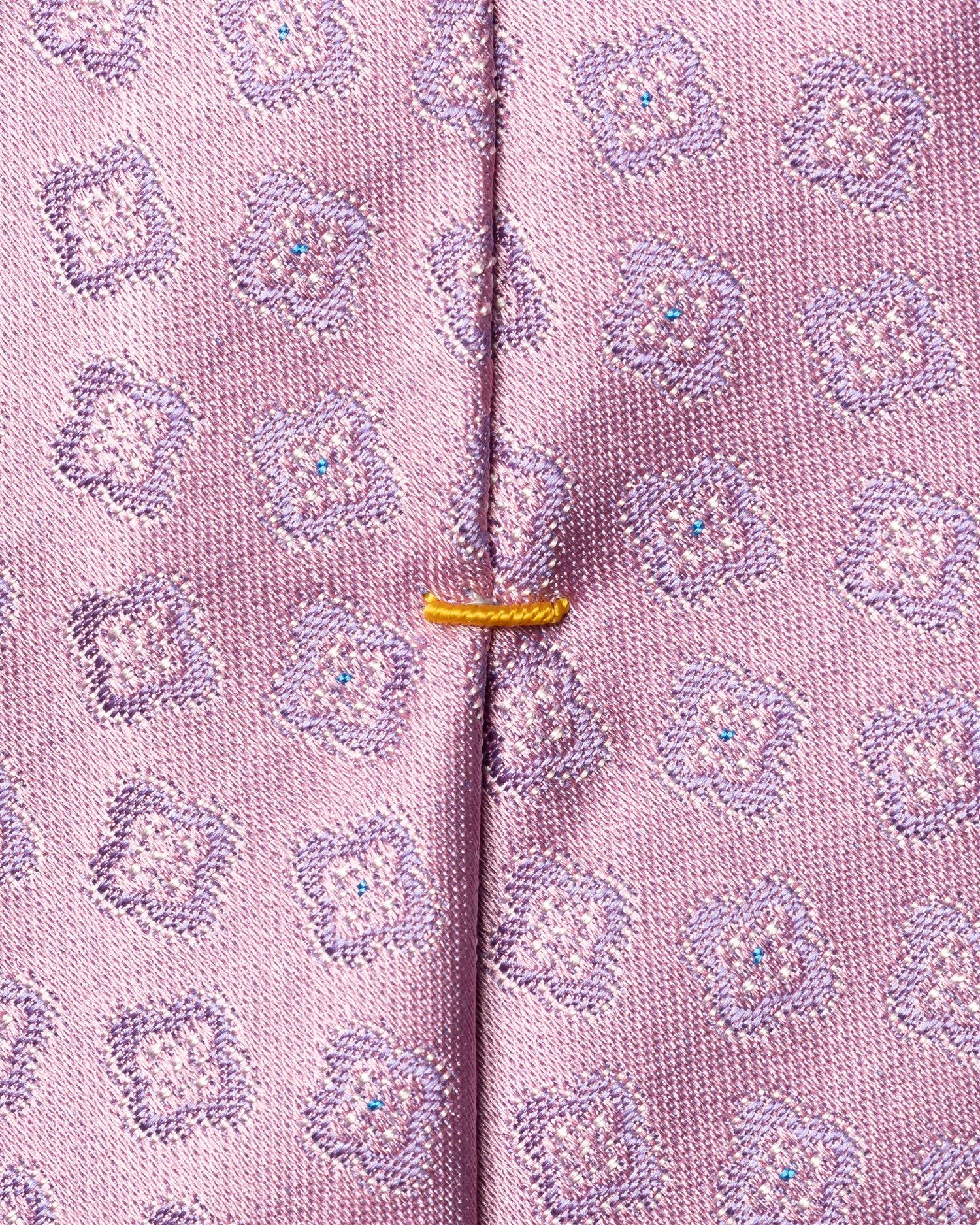 Medallion Woven Silk Tie